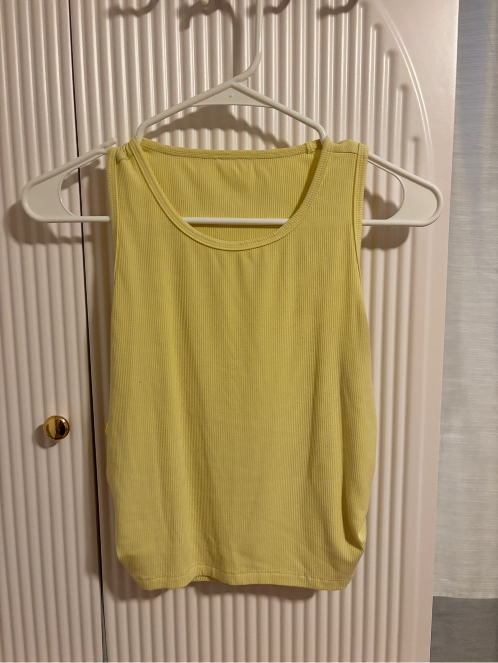 Yellow stretch tank